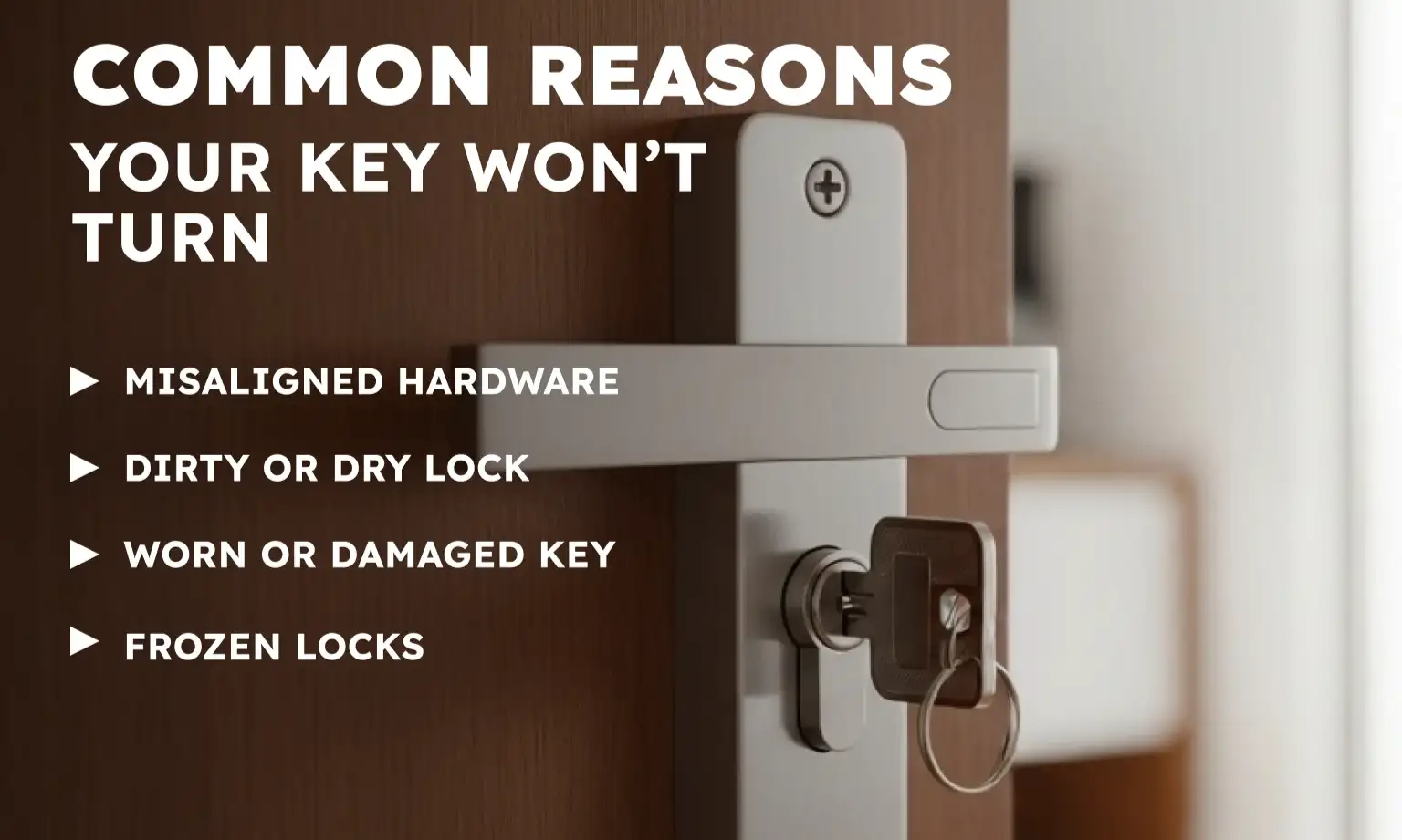 Common Reasons Your Key Won’t Turn