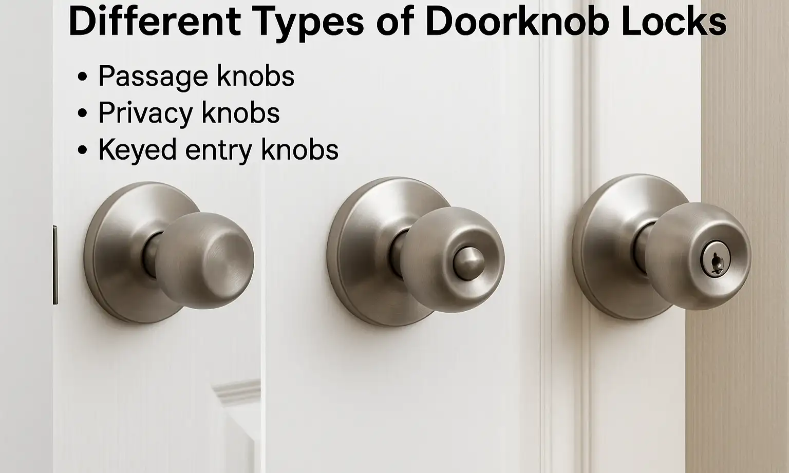 A Look at Different Types of Doorknob Locks