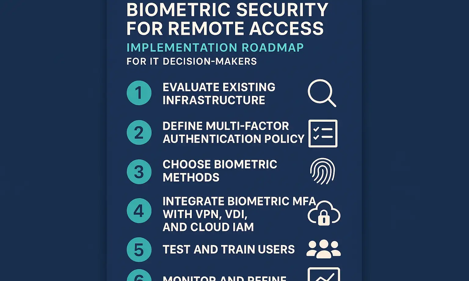 Roadmap simplifies decisions and steps for secure biometric adoption in remote work.