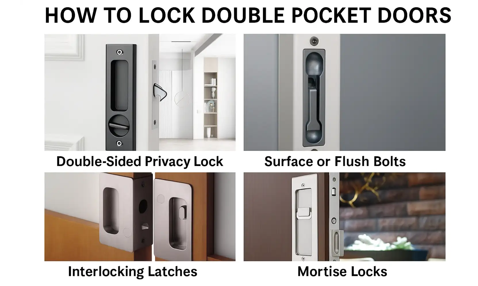 How to Lock Double Pocket Doors