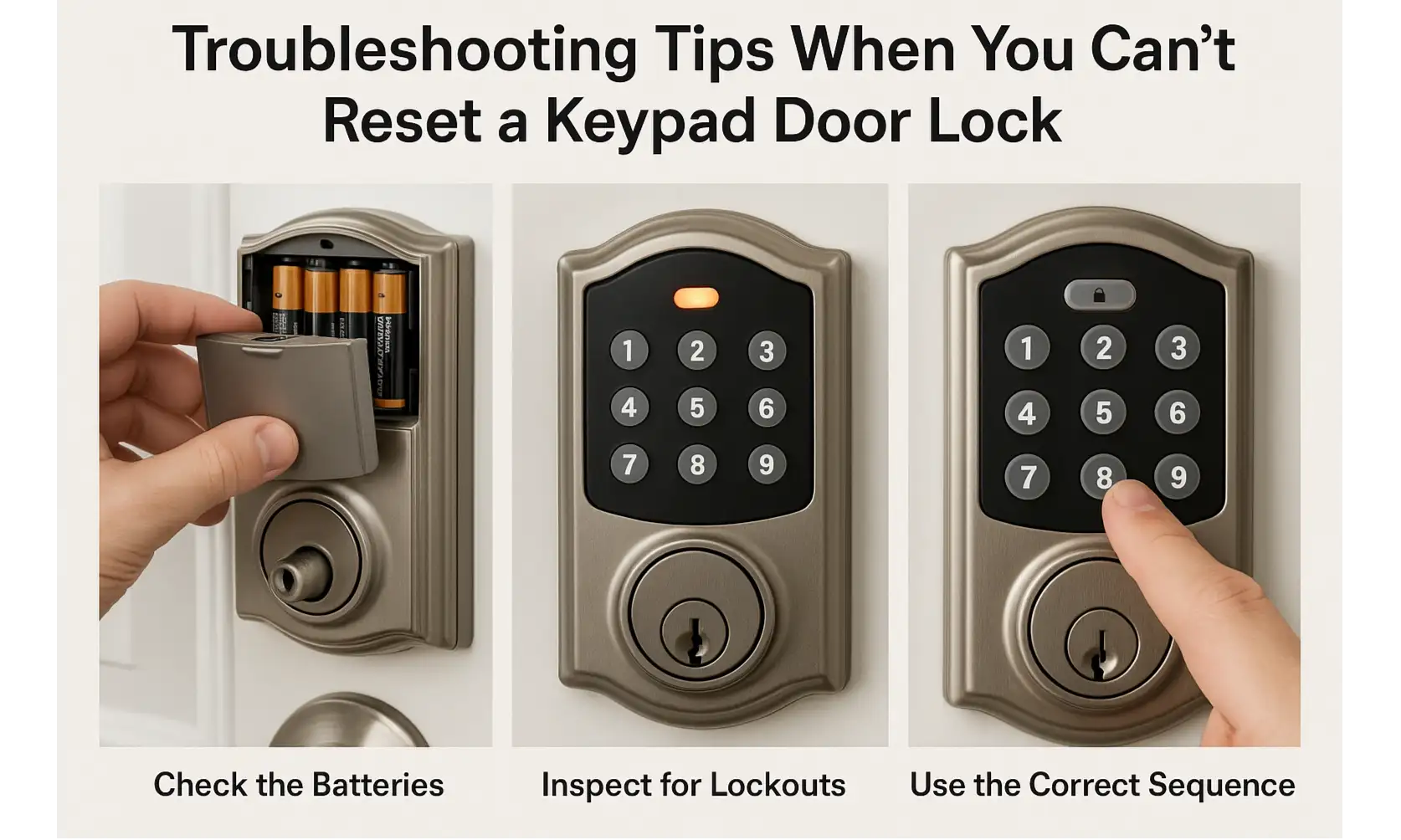 Troubleshooting Tips When You Can’t Reset a Keypad Door Lock