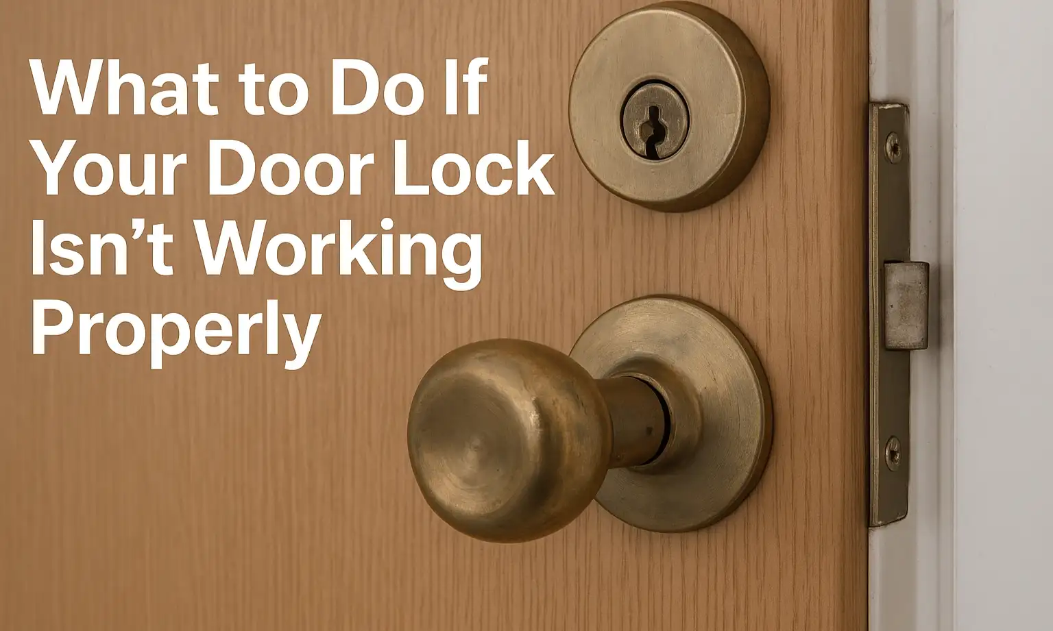 What to Do If Your Door Lock Isn’t Working Properly