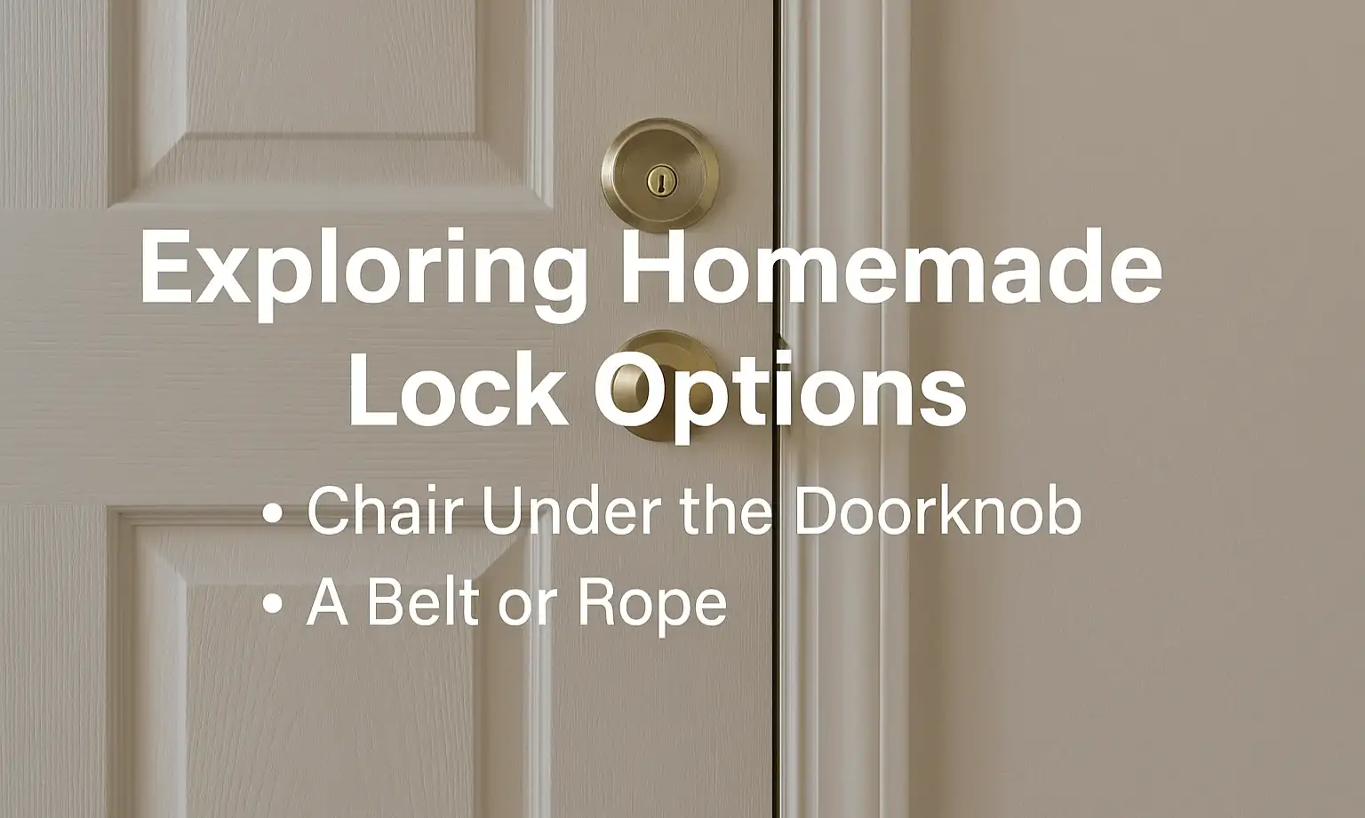 Exploring Homemade Lock Options