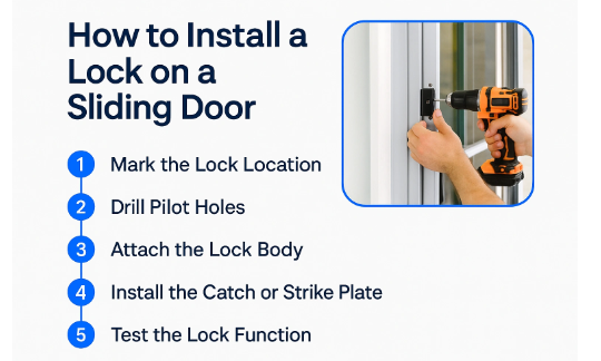 How to Install a Lock on a Sliding Door