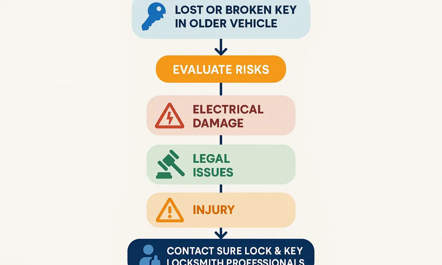 Safe resolution roadmap explains DIY risks and highlights professional automotive lock solutions from Sure Lock & Key.