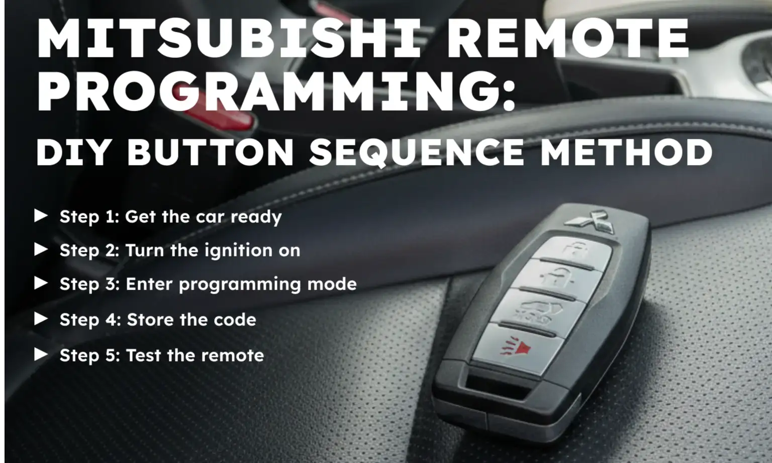 Mitsubishi Remote Programming