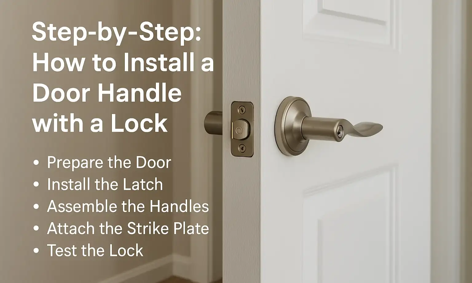  How to Install a Door Handle with a Lock