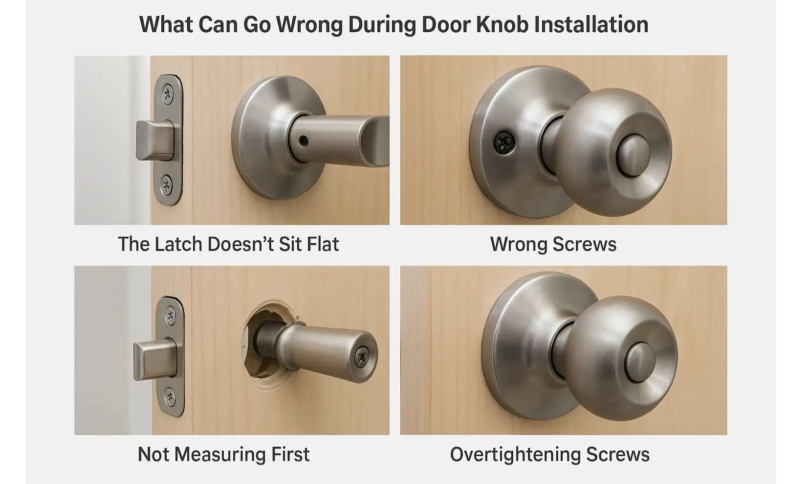 What Can Go Wrong During Door Knob Installation