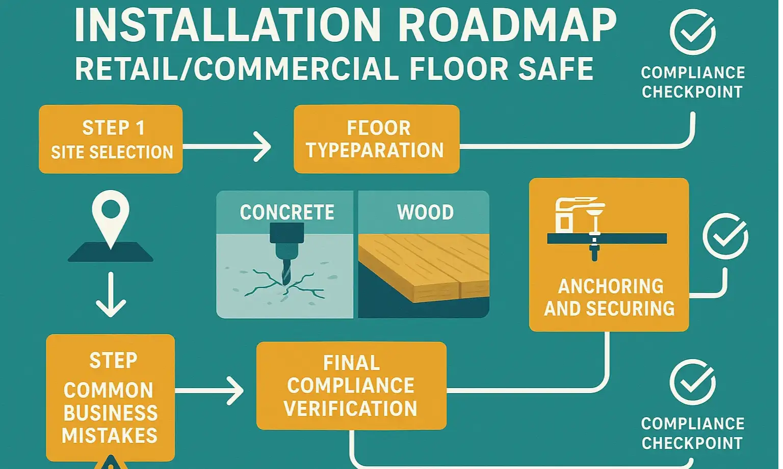 Follow this installation roadmap to ensure your floor safe meets security standards and insurance compliance, avoiding costly installation errors.