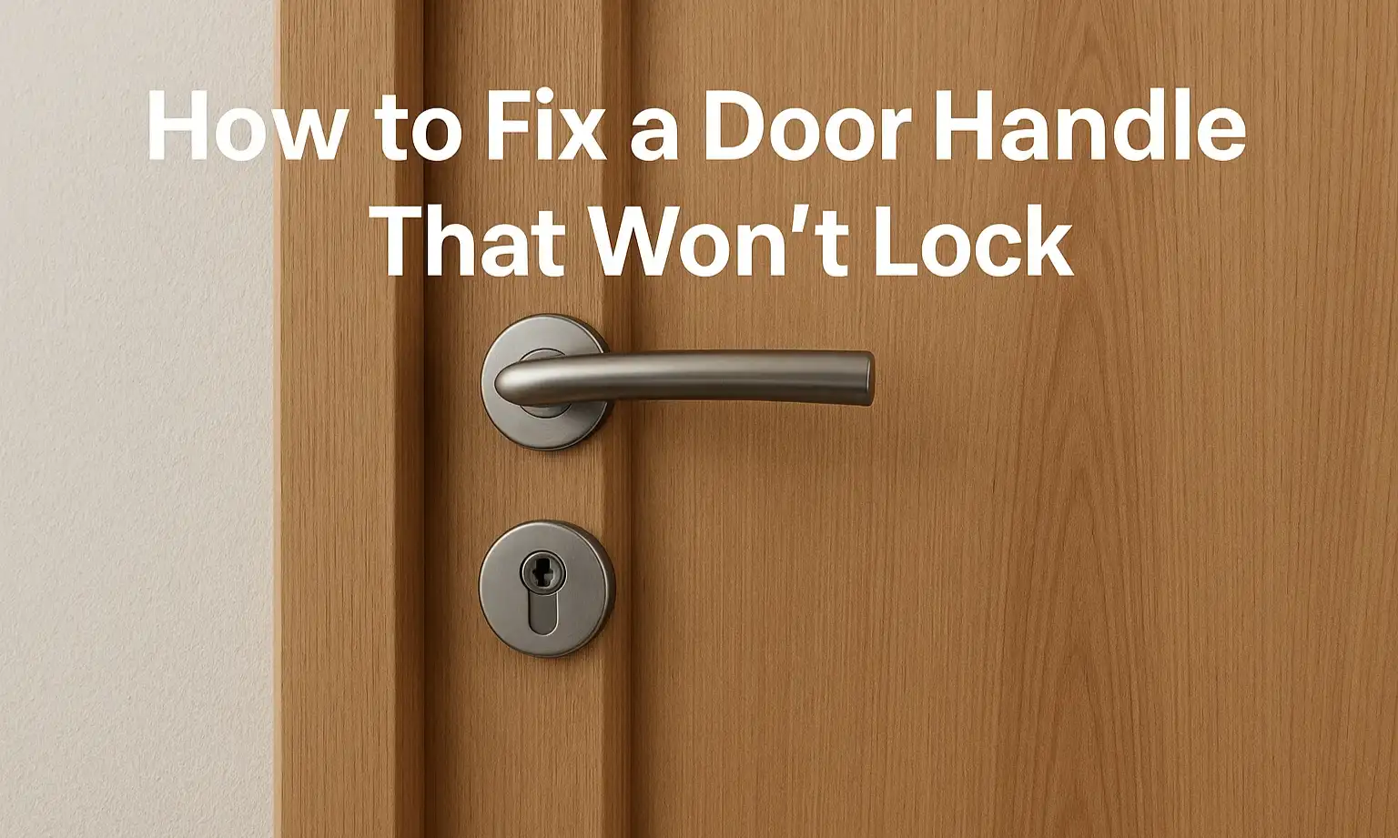How to Fix a Door Handle That Won’t Lock