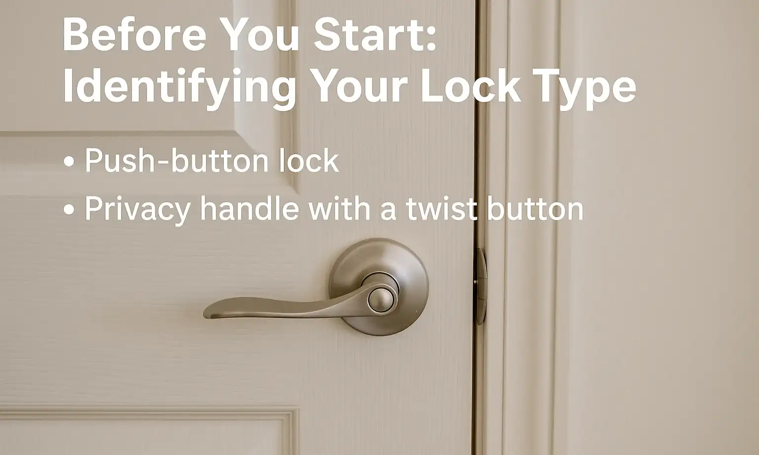  Identifying Your Lock Type