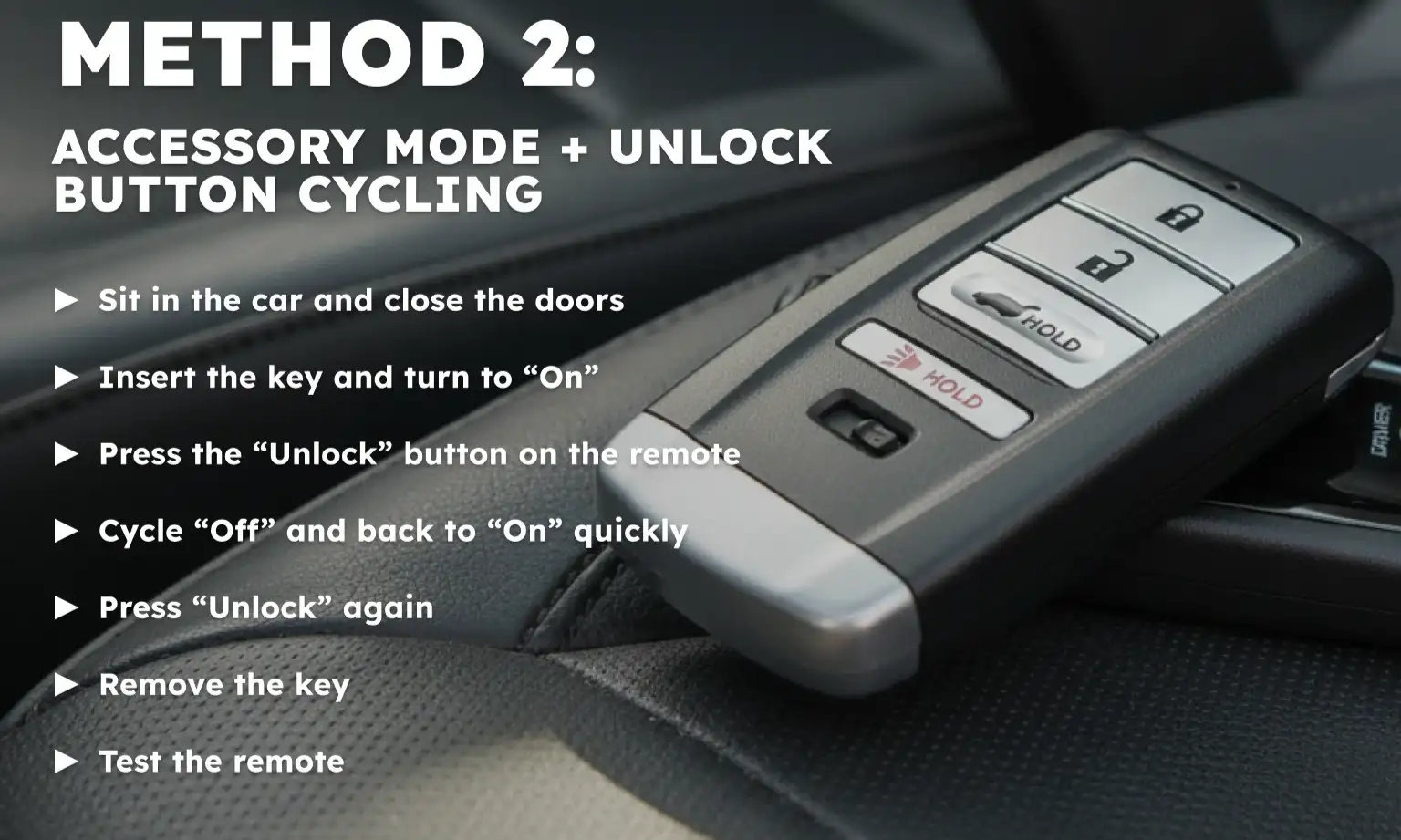 Accessory Mode + Unlock Button Cycling