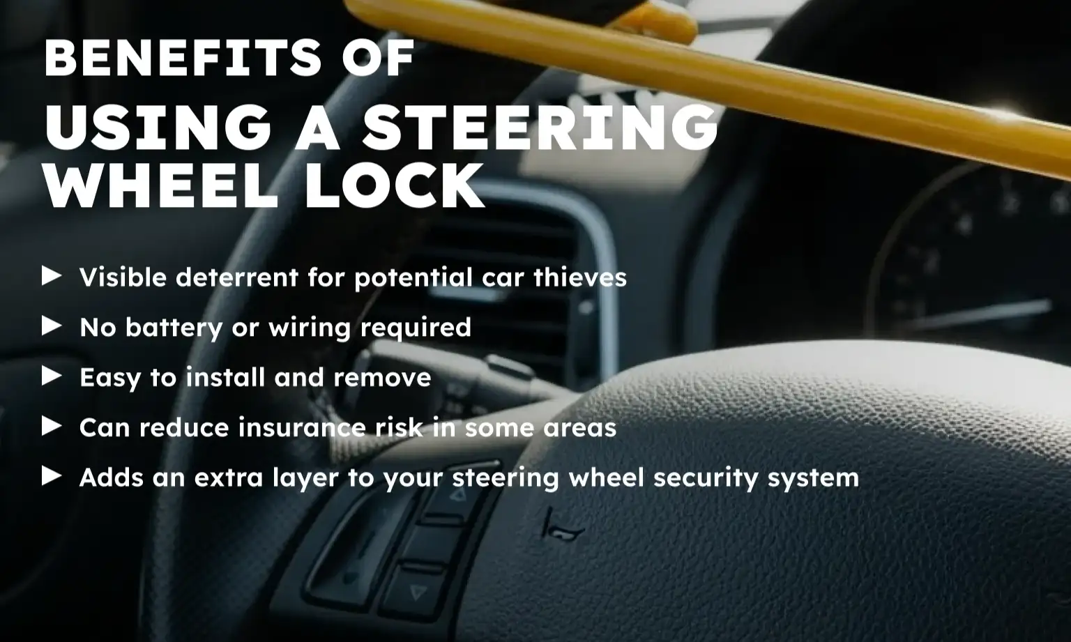 How Does a Steering Wheel Lock Work