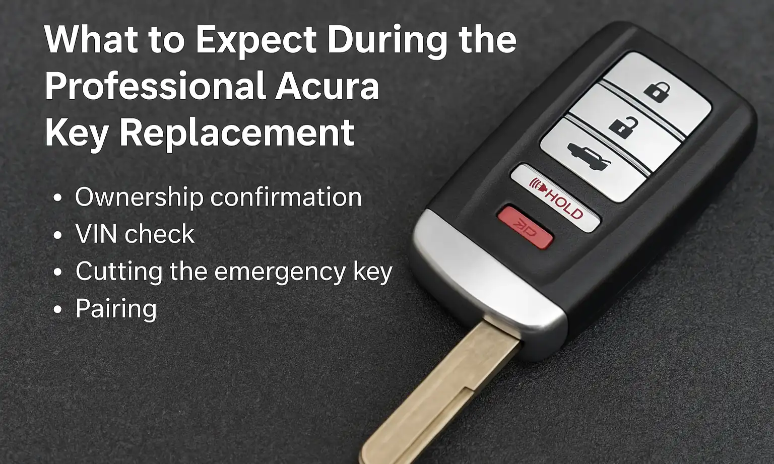 What to Expect During the Professional Acura Key Replacement