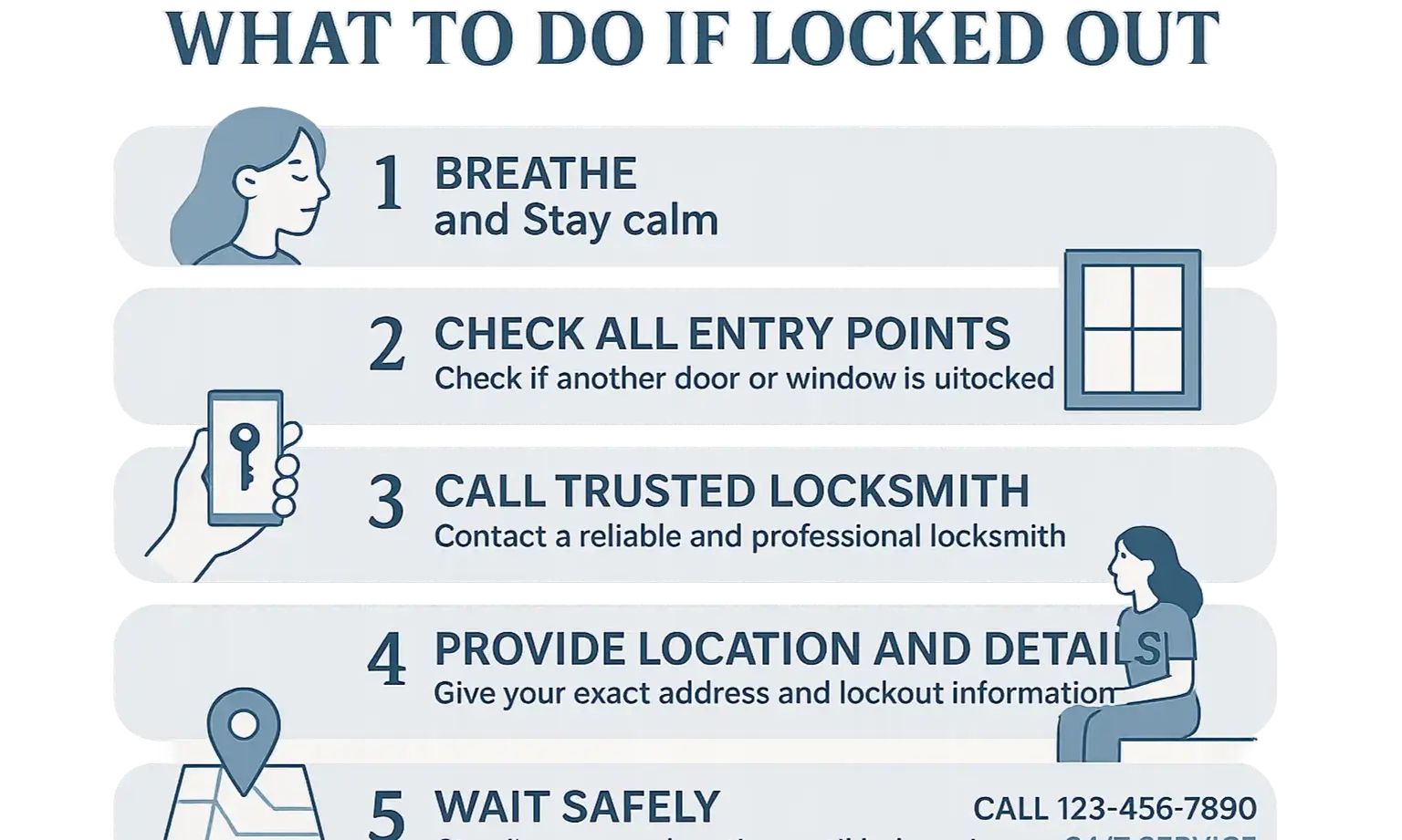 Calm the panic and regain access quickly with our easy 5-step emergency lockout guide designed for Old Saybrook residents.