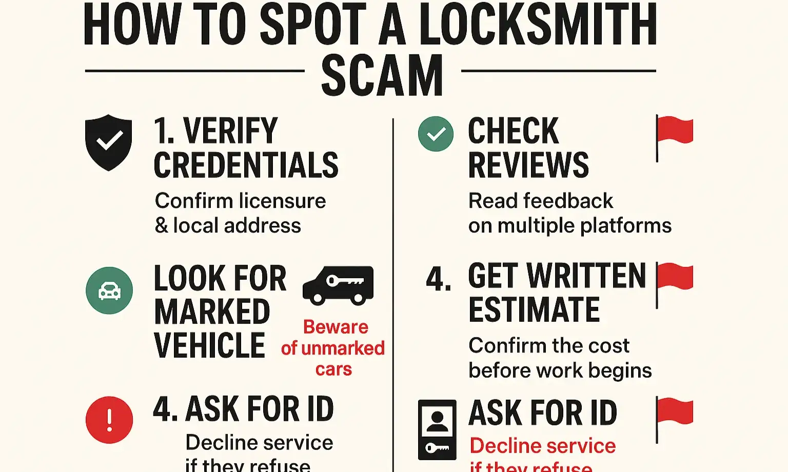 An actionable vetting checklist that empowers Houston consumers to confidently select trustworthy locksmith services and avoid common scams.