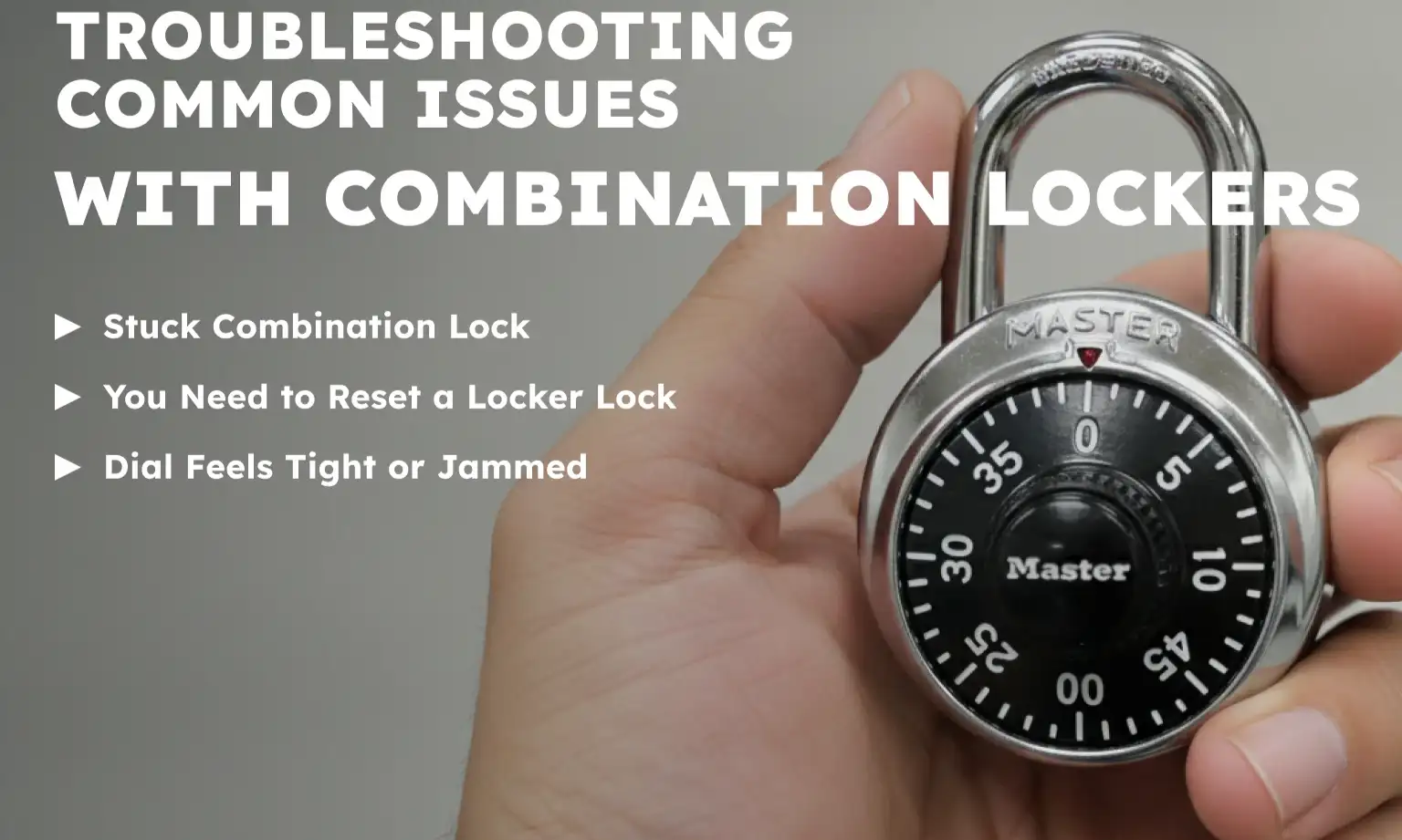 Troubleshooting Common Issues with Combination Lockers