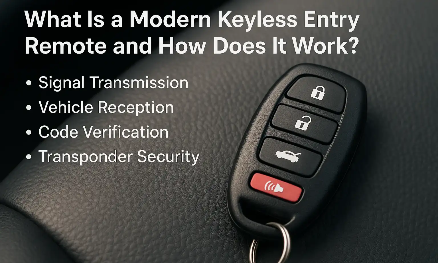 What Is a Modern Keyless Entry Remote and How Does It Work