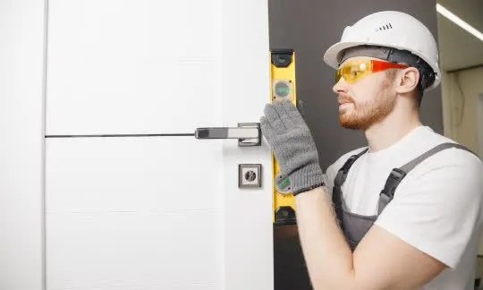 locksmith controls the angle of a door