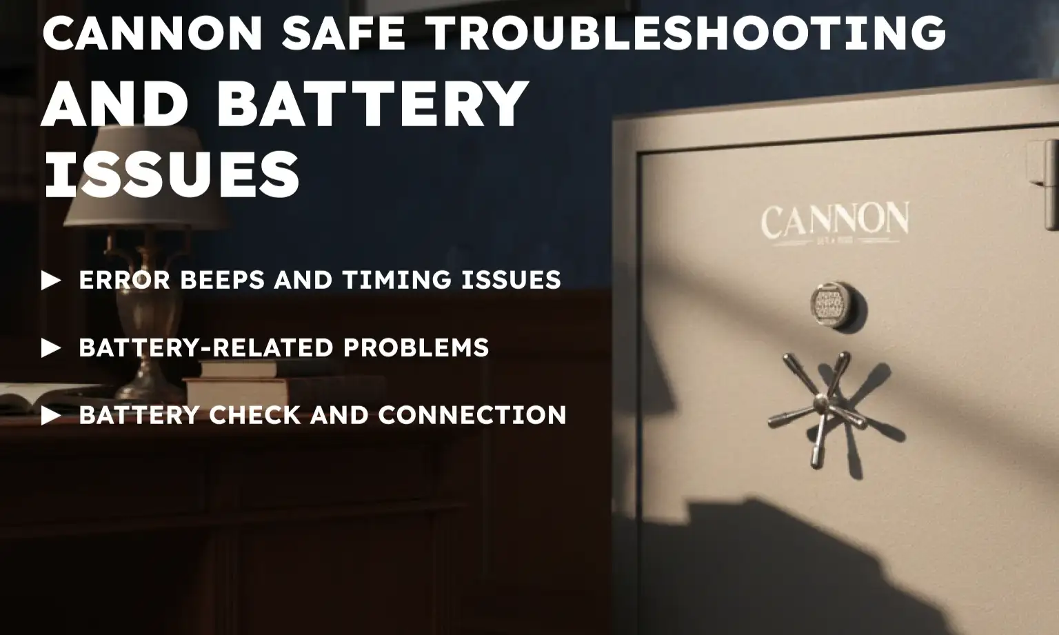 Cannon Safe Troubleshooting and Battery Issues