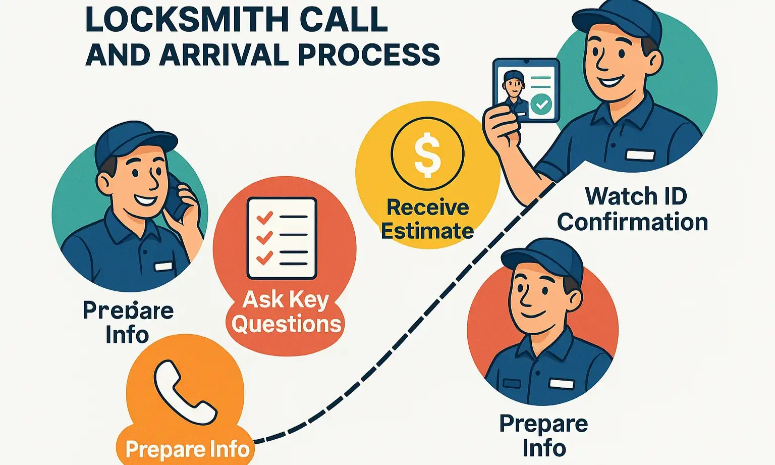 A clear action roadmap that simplifies the locksmith hiring process, helping Houston consumers feel prepared and confident to proceed.