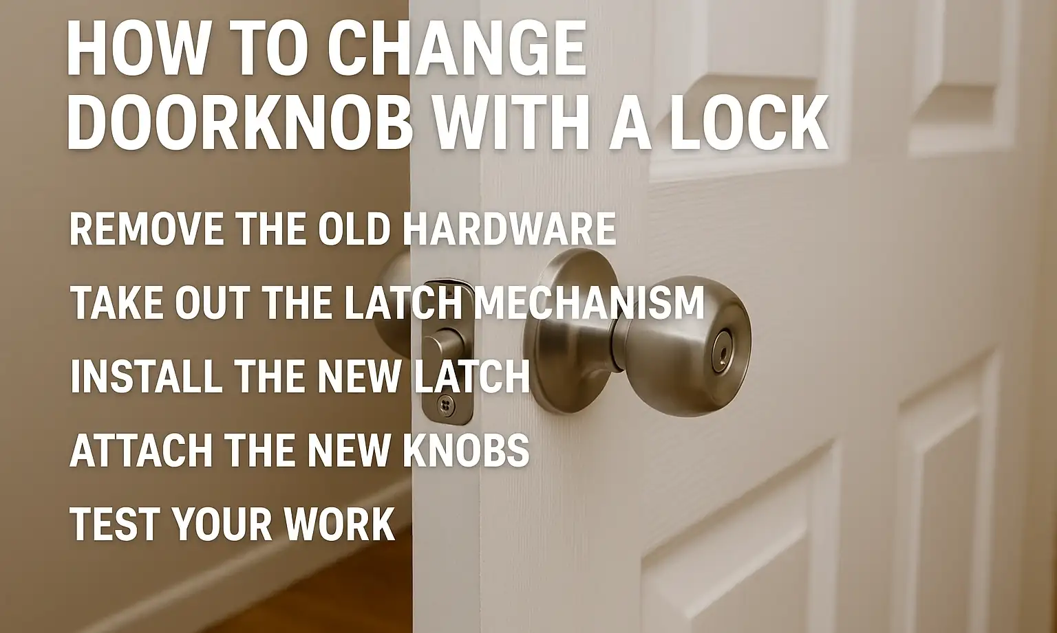 How to Change Doorknob with a Lock