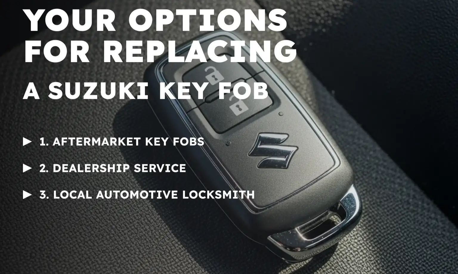 Your Options for Replacing a Suzuki Key Fob