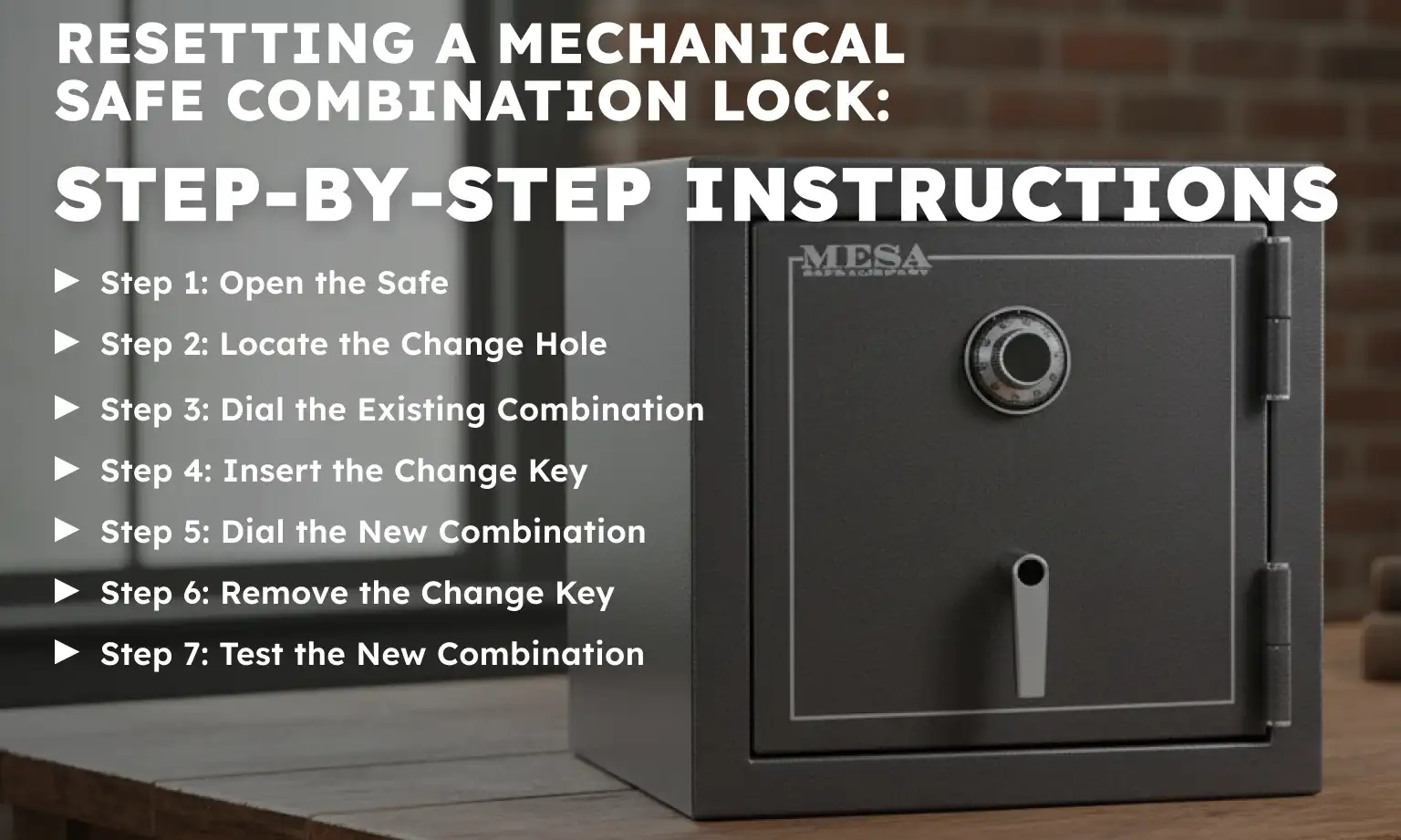 Resetting a Mechanical Safe Combination Lock: Step-by-Step Instructions