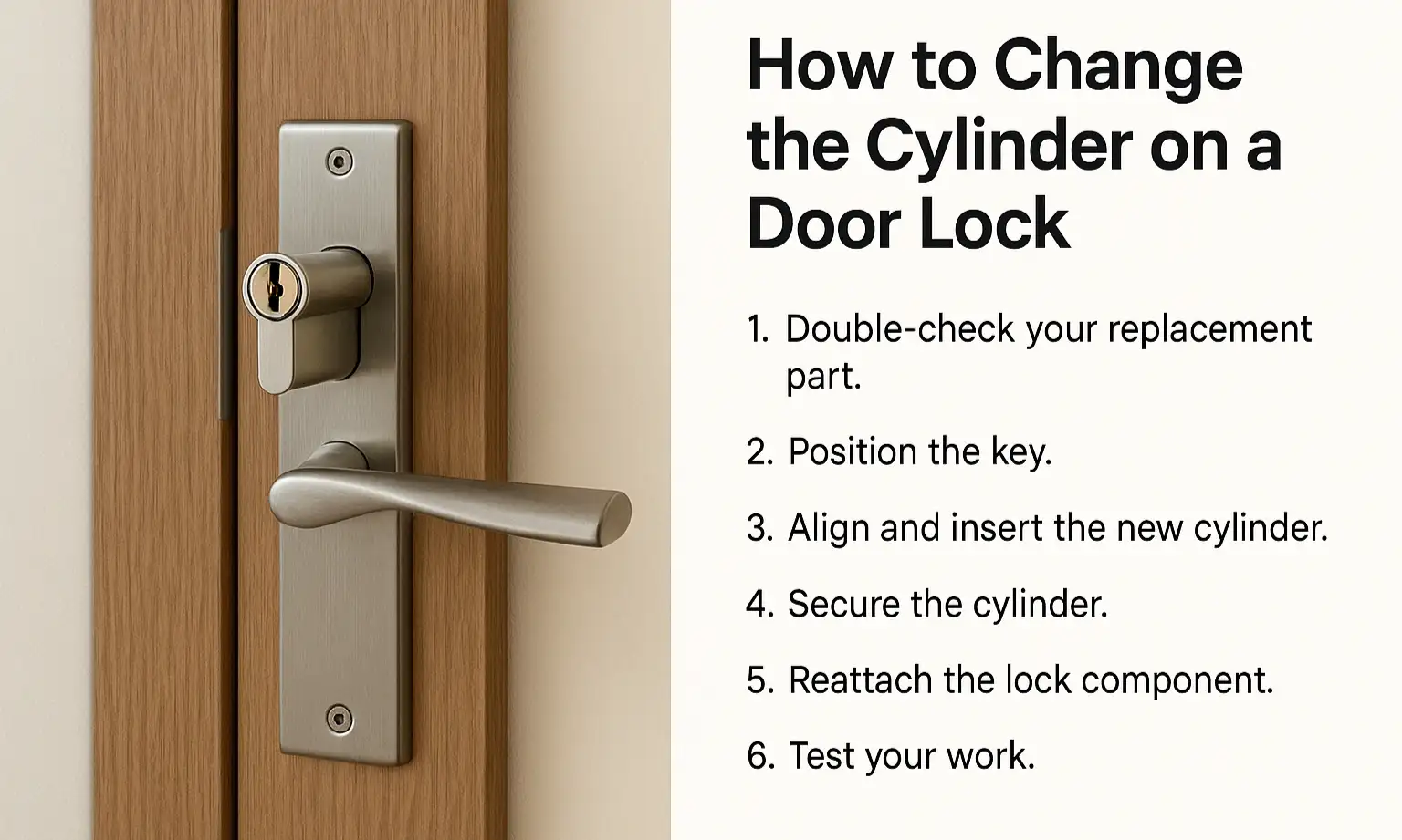 How to Change the Cylinder on a Door Lock