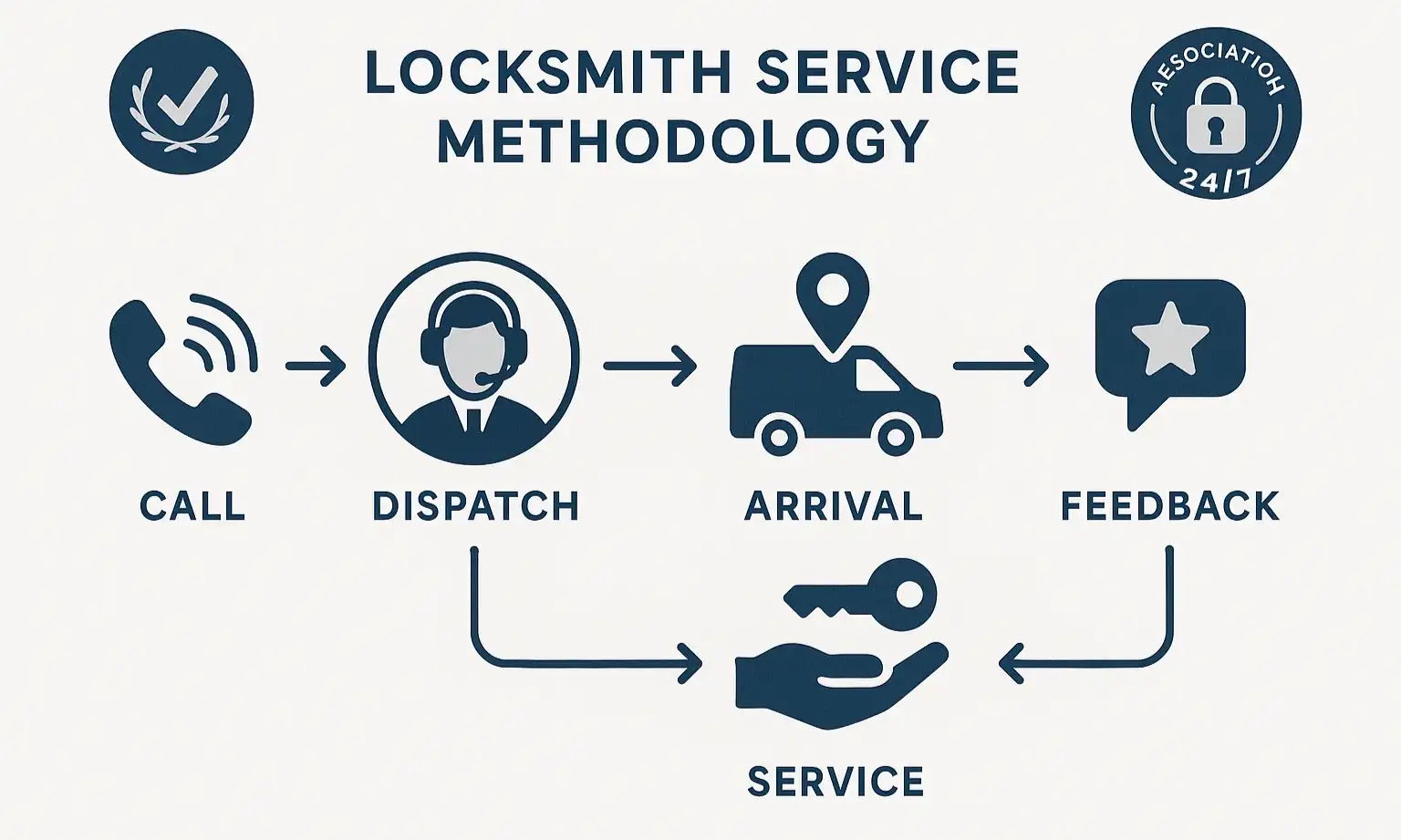 Our locksmith process ensures fast service, expert work, and peace of mind in The Colony, TX.