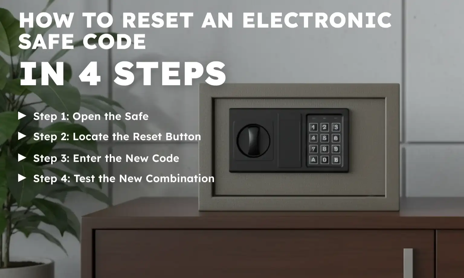 How to Reset an Electronic Safe Code in 4 Steps