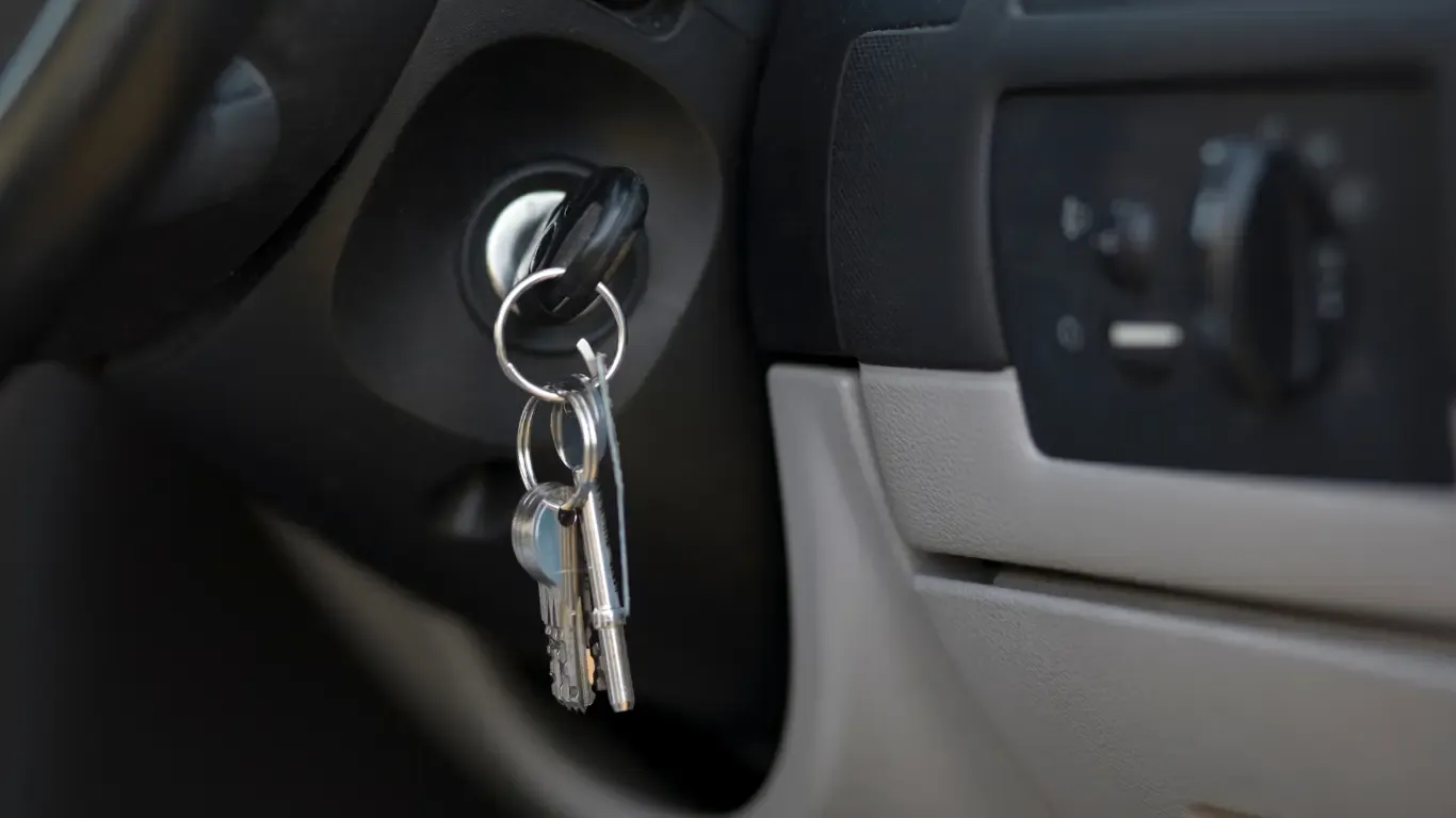 Car key in Ignition