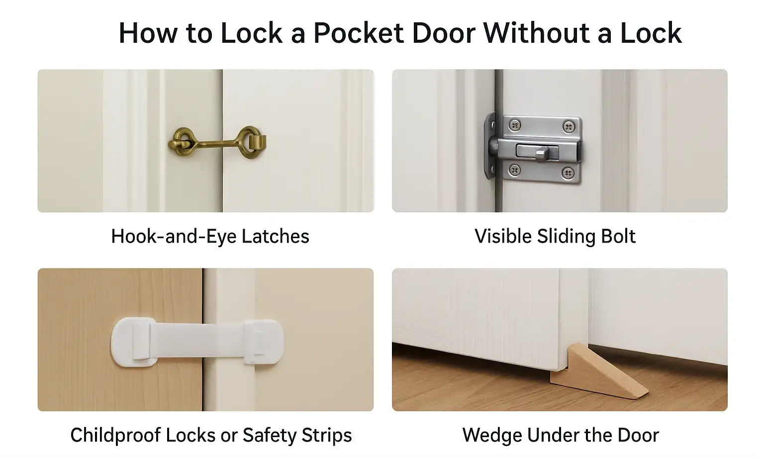 How to Lock a Pocket Door Without a Lock