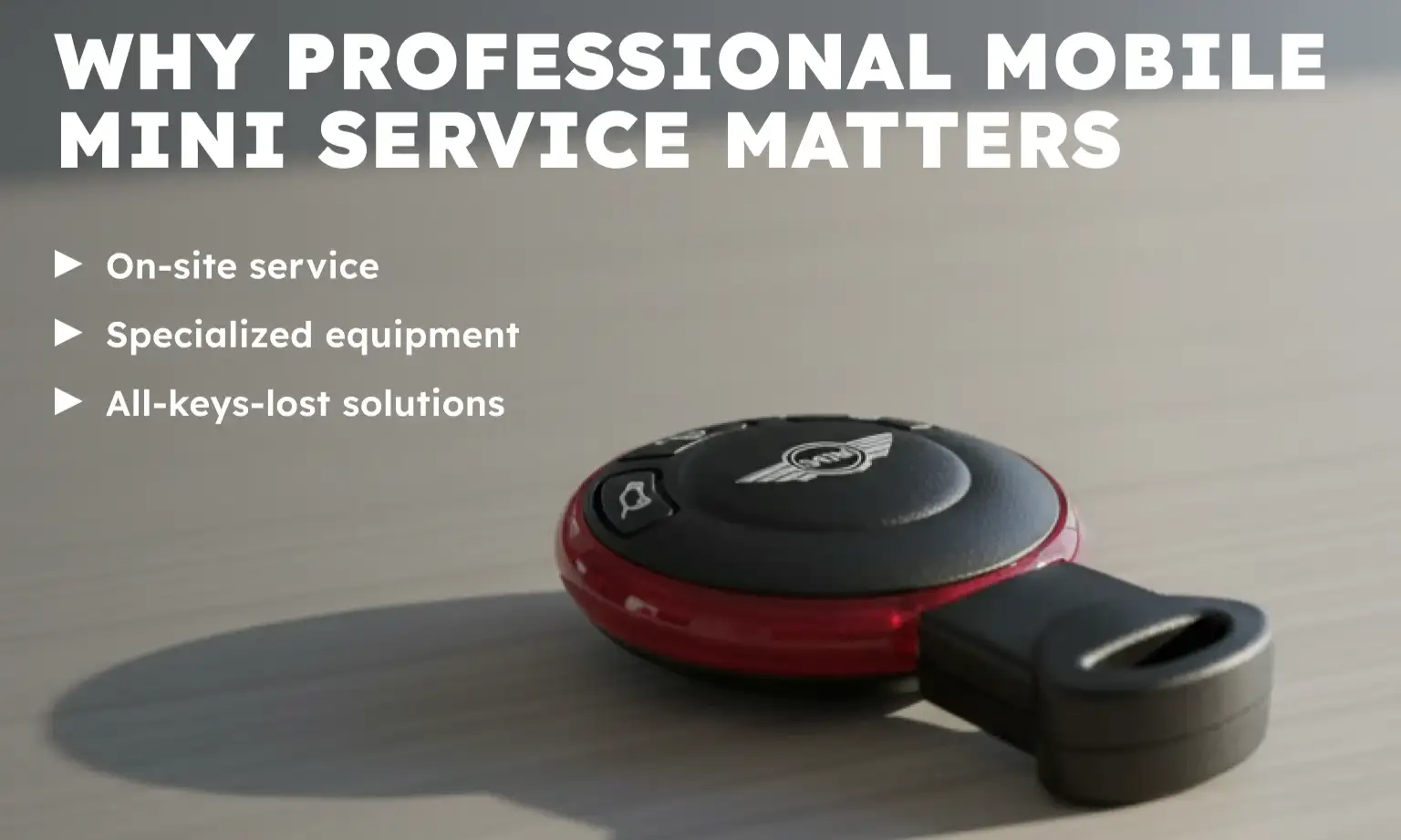 Why Professional Mobile Mini Service Matters