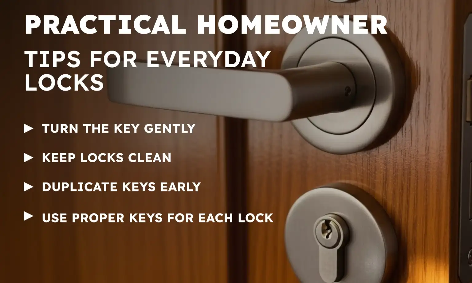 Practical Homeowner Tips for Everyday Locks