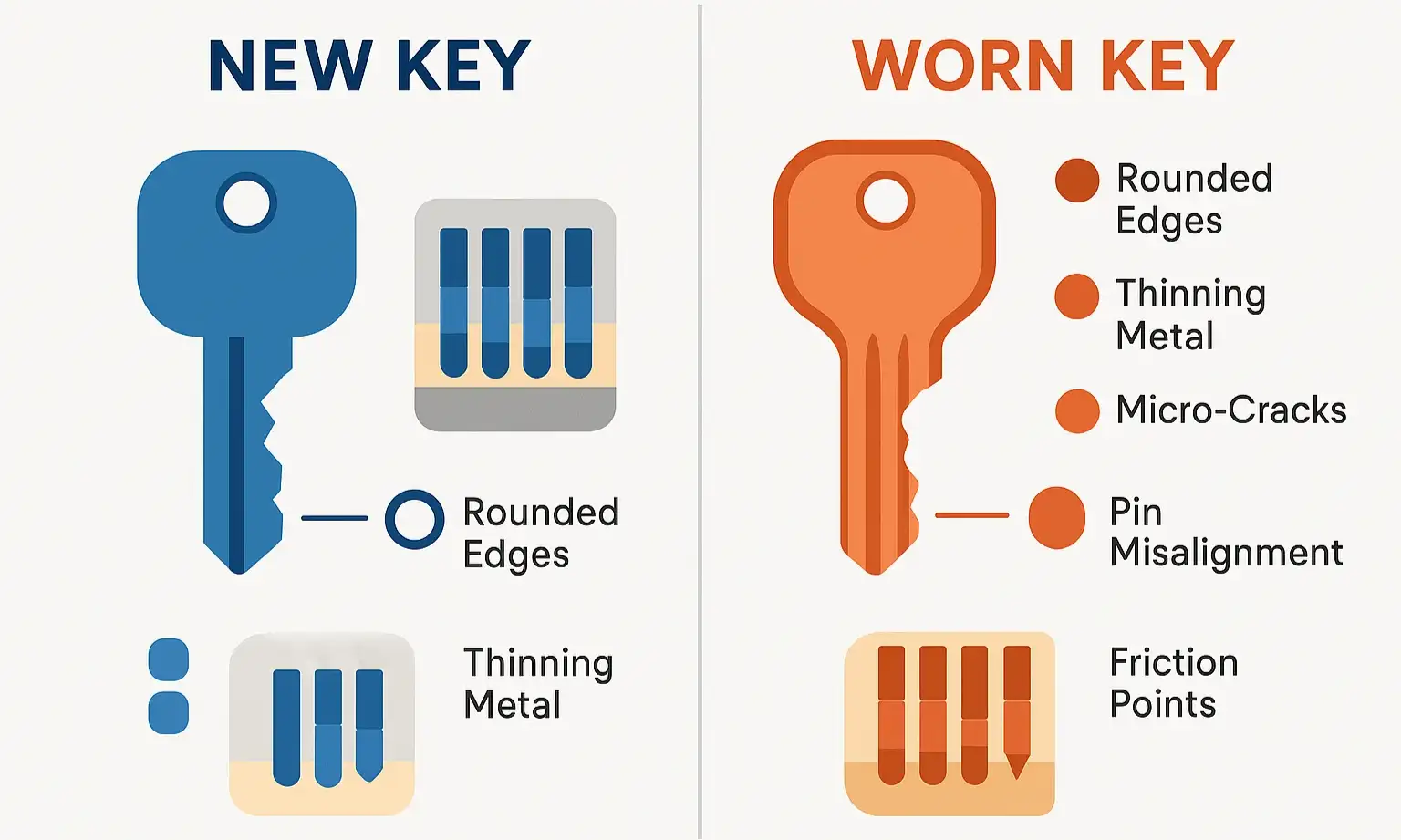 The Anatomy of a Worn Key
