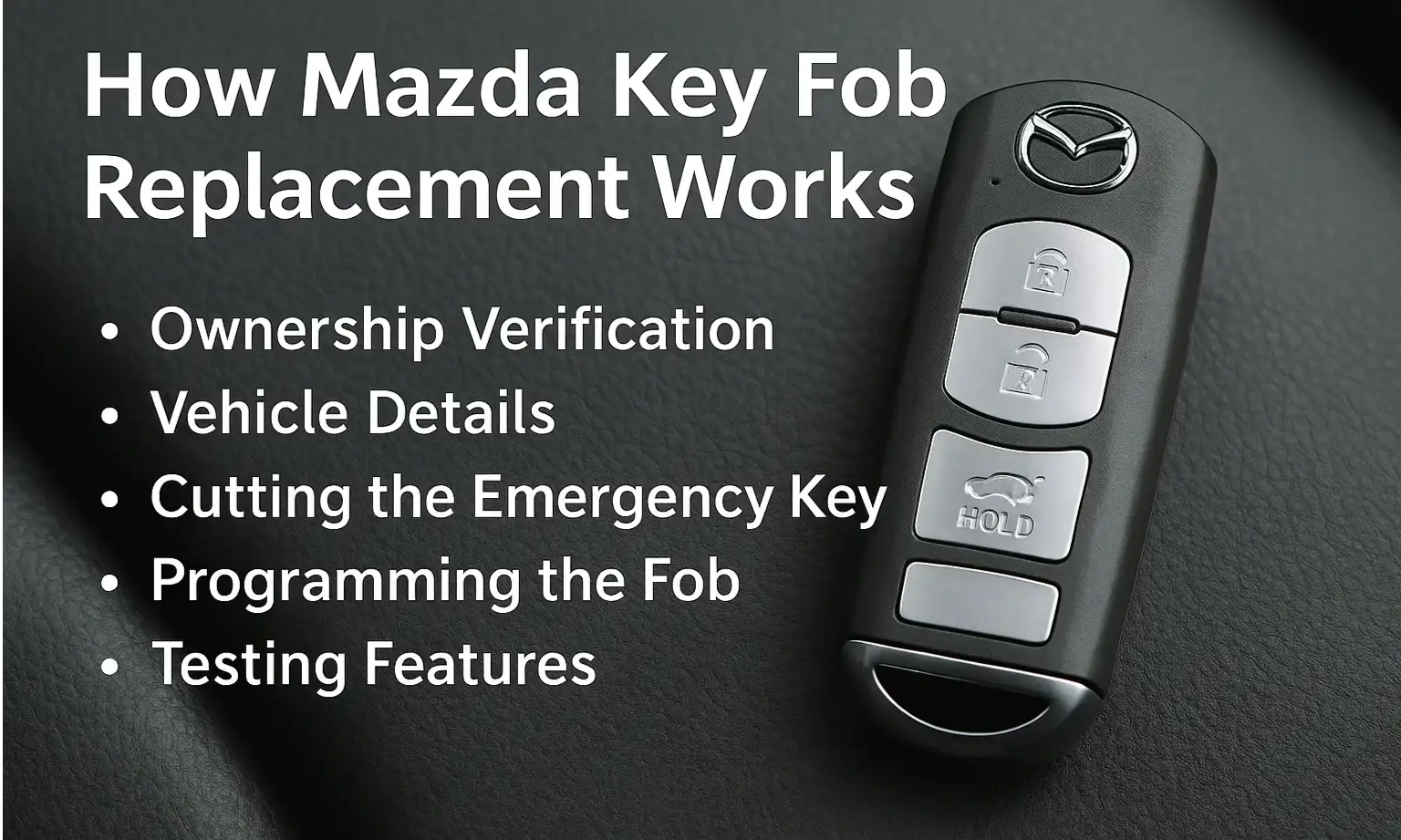 How Mazda Key Fob Replacement Works