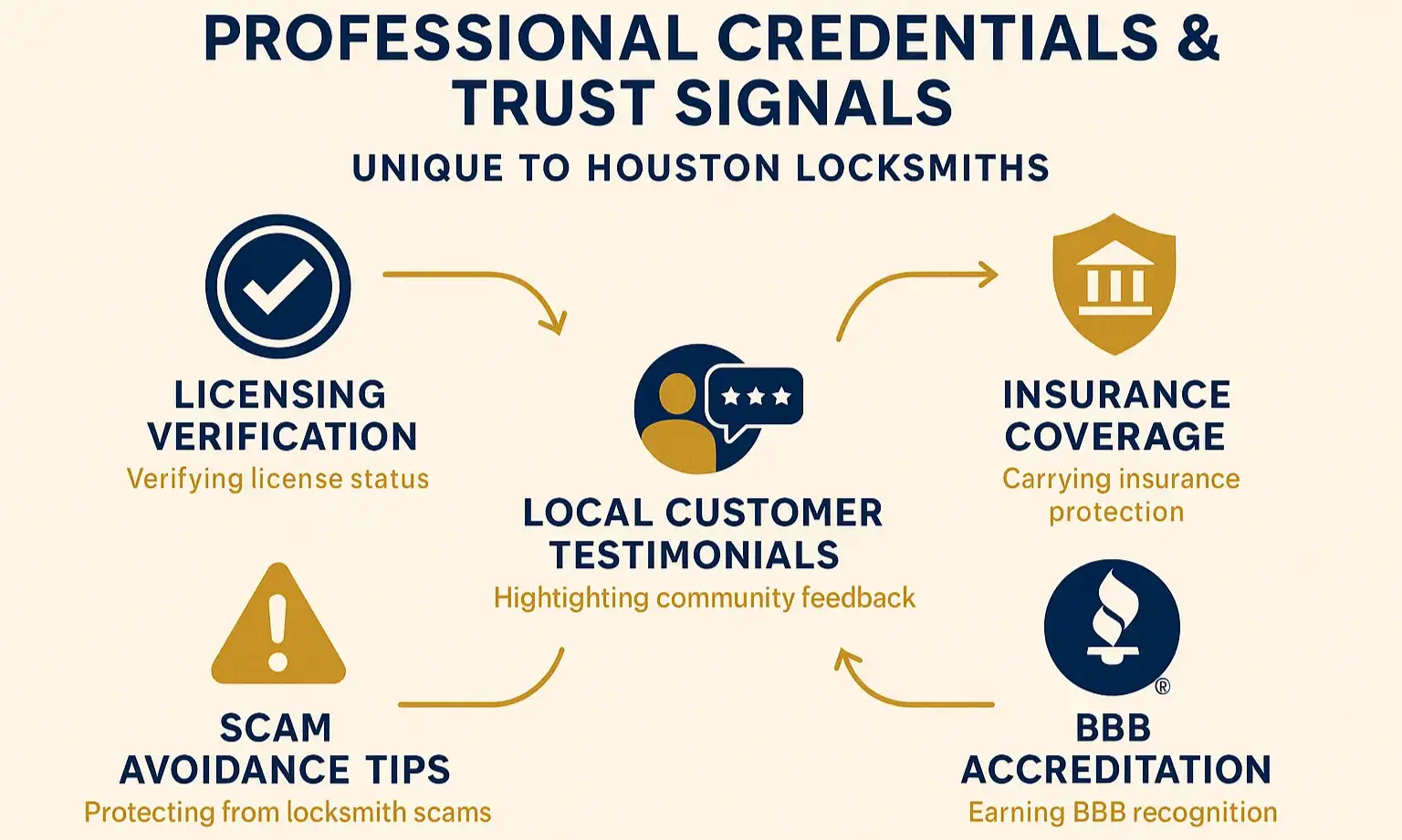 Understand the credentials that set trusted Houston locksmiths apart from the rest.