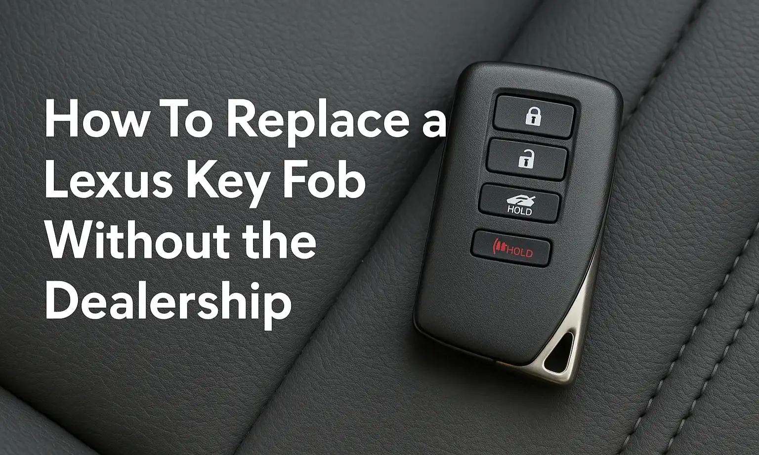 How To Replace a Lexus Key Fob Without the Dealership