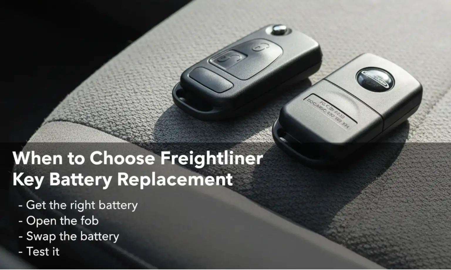 When to Choose Freightliner Key Fob Battery Replacement