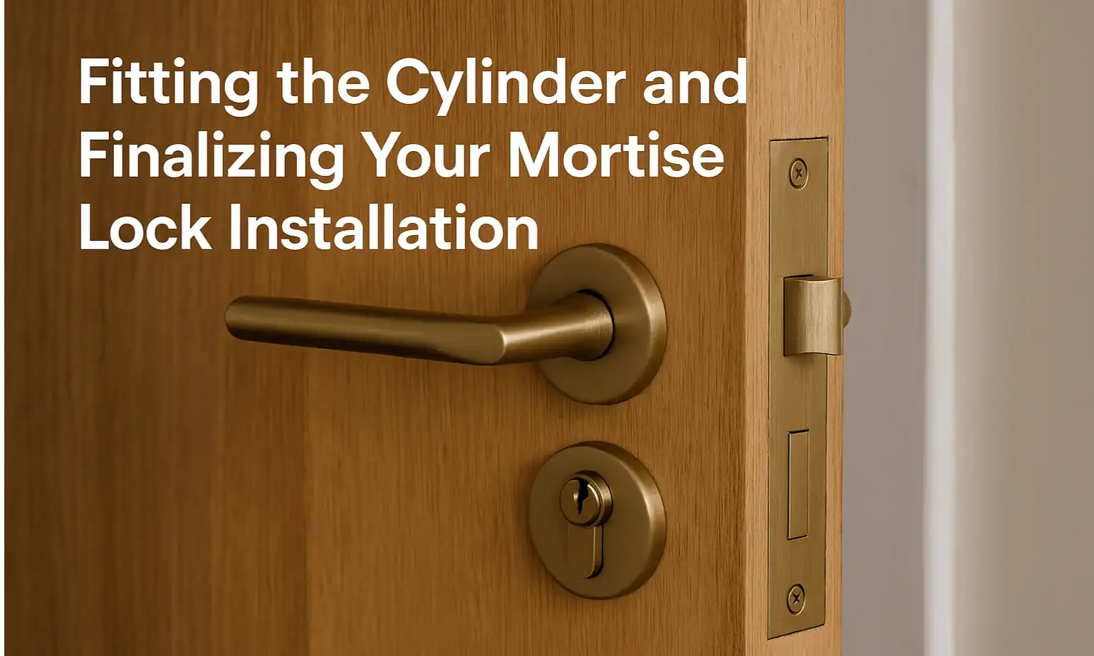 Fitting the Cylinder and Finalizing Your Mortise Lock Installation