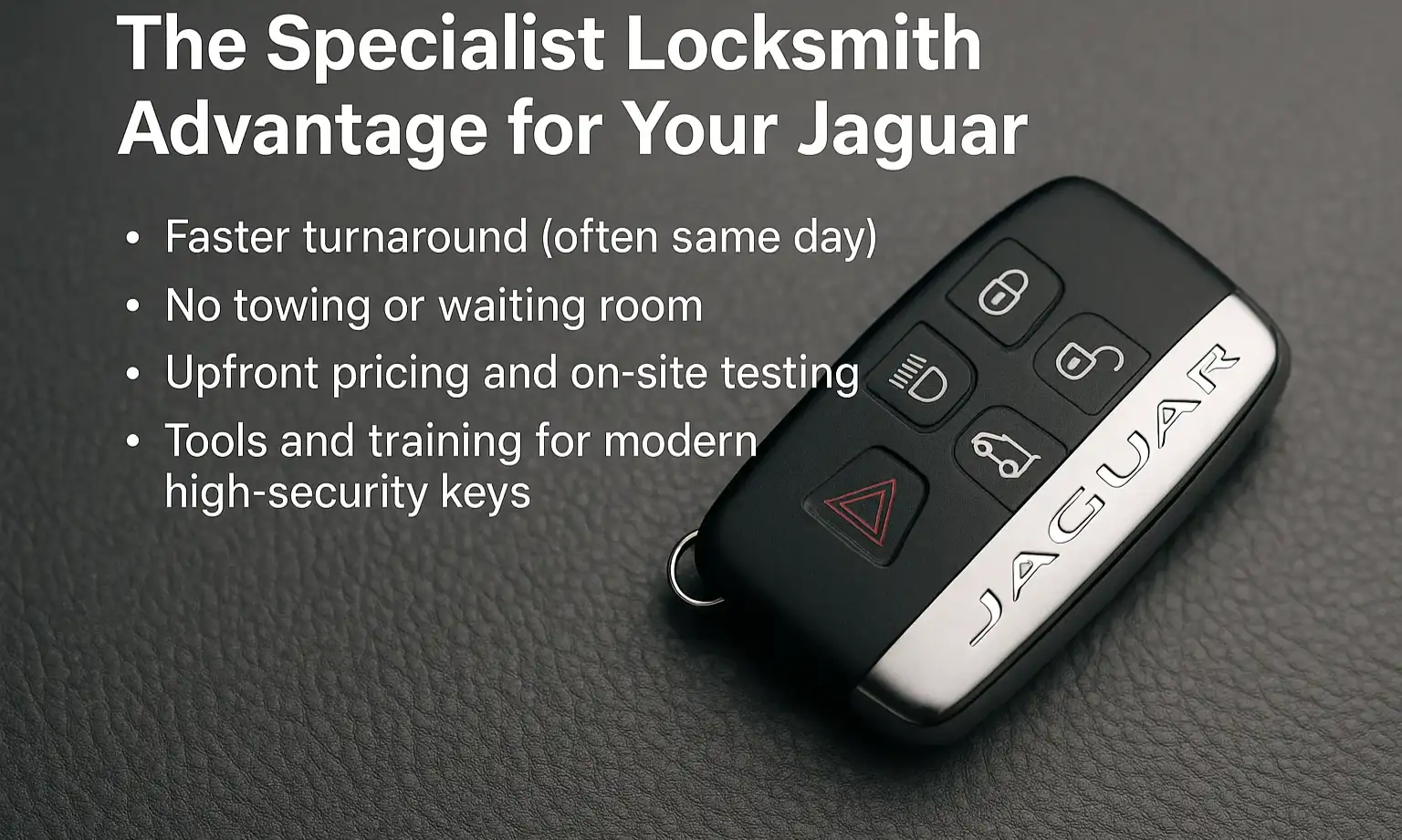 The Specialist Locksmith Advantage for Your Jaguar