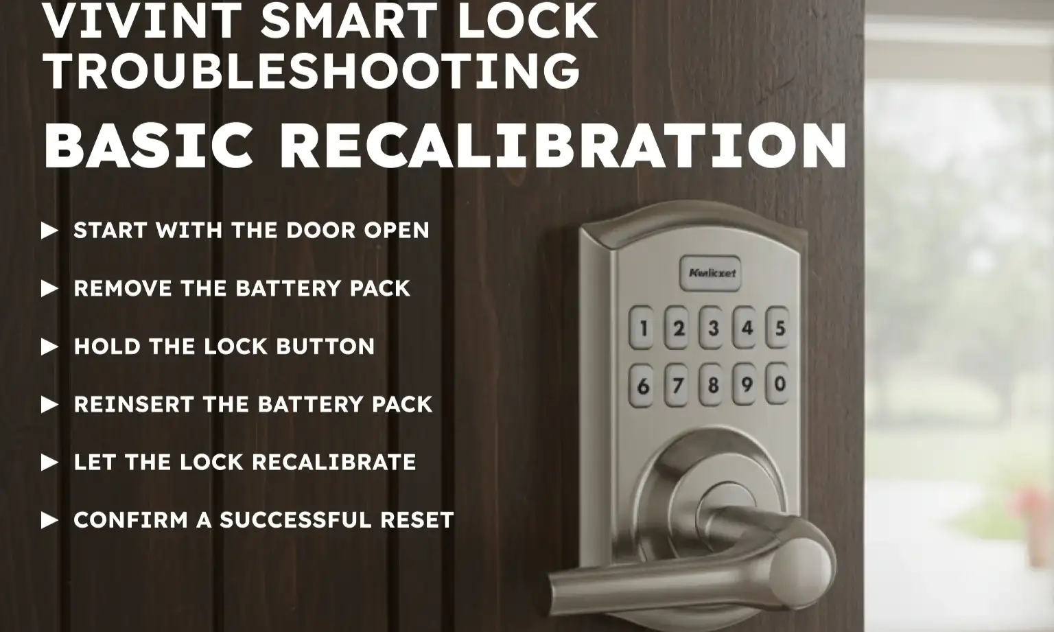 Vivint Smart Lock Troubleshooting