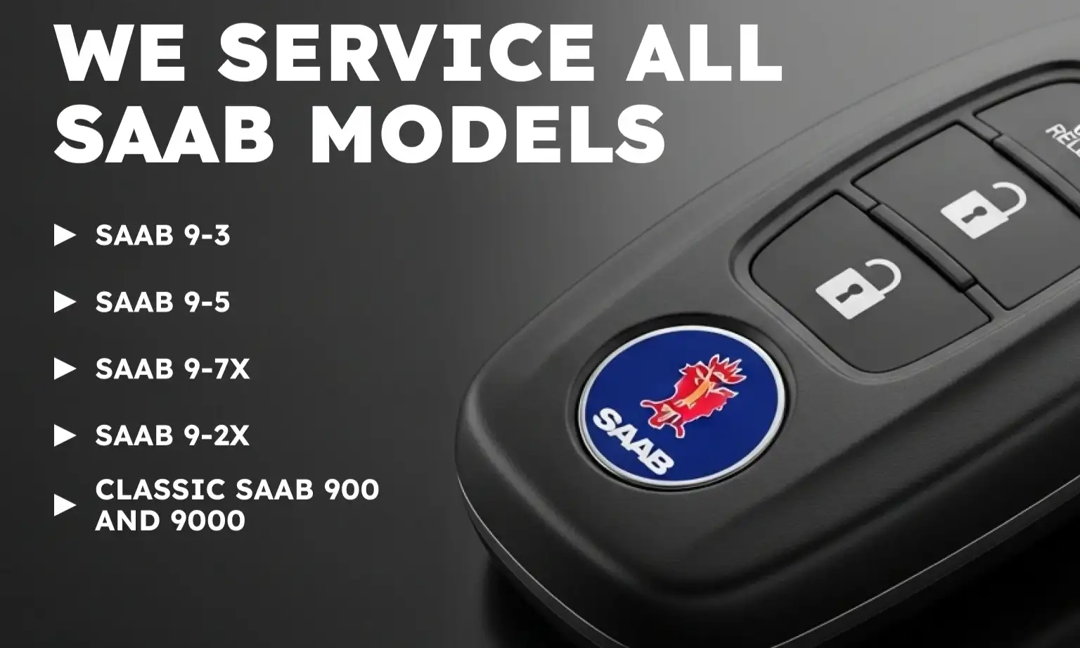 We Service All Saab Models