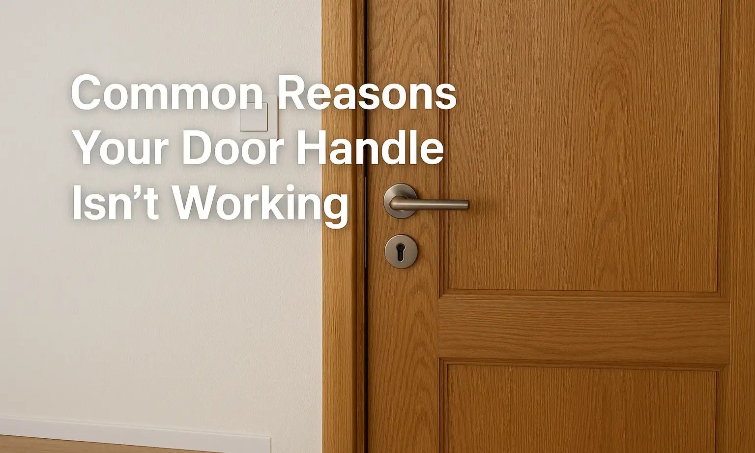 Common Reasons Your Door Handle Isn’t Working