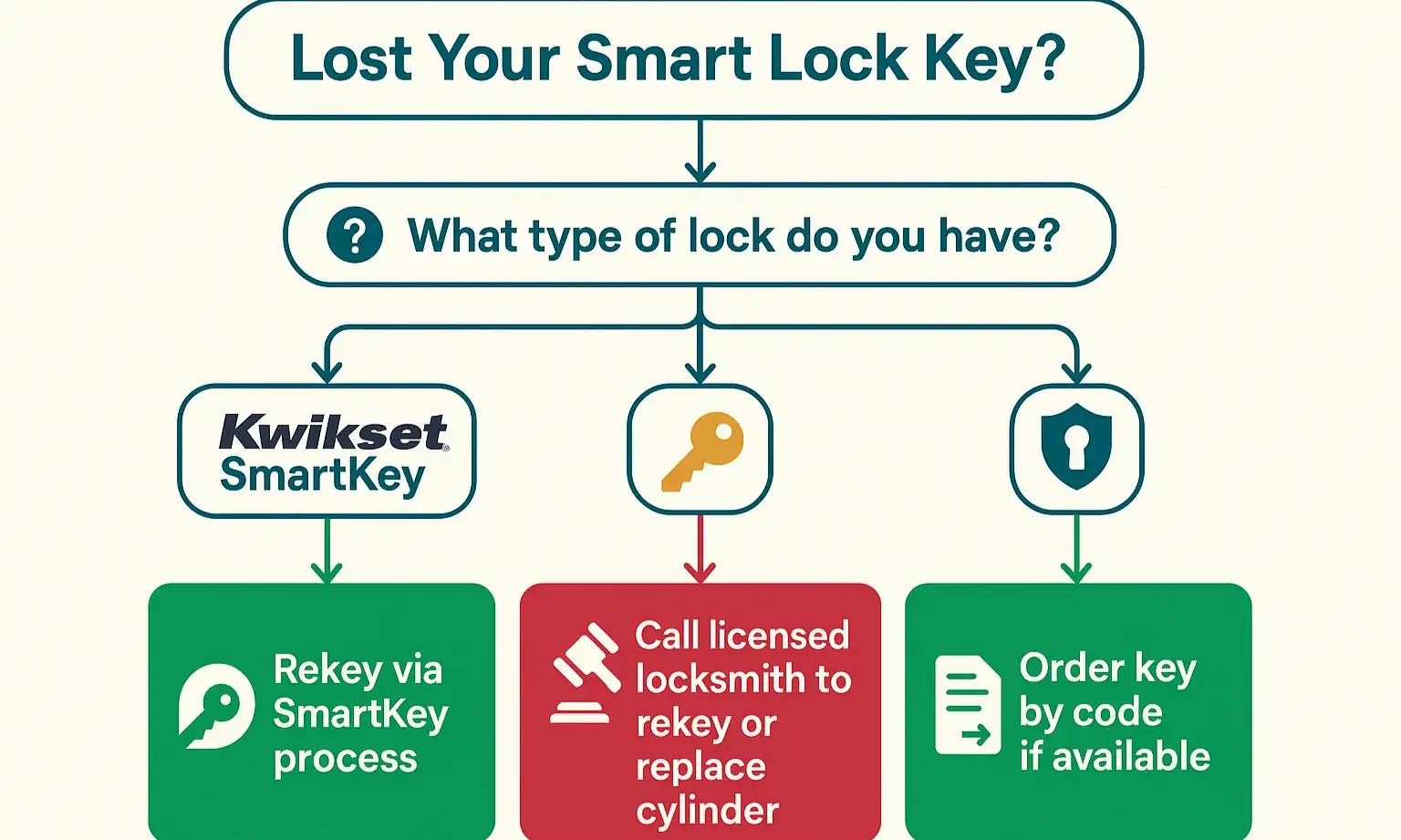 Problem Solved—What to Do When You've Lost Your Only Key