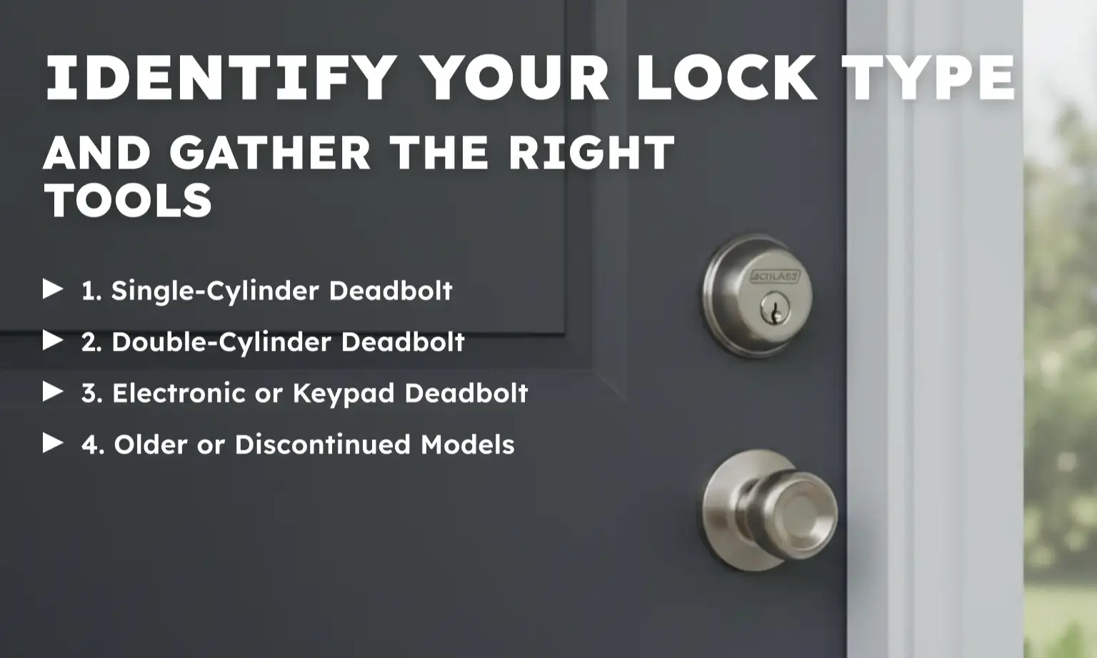 Identify Your Lock Type and Gather the Right Tools