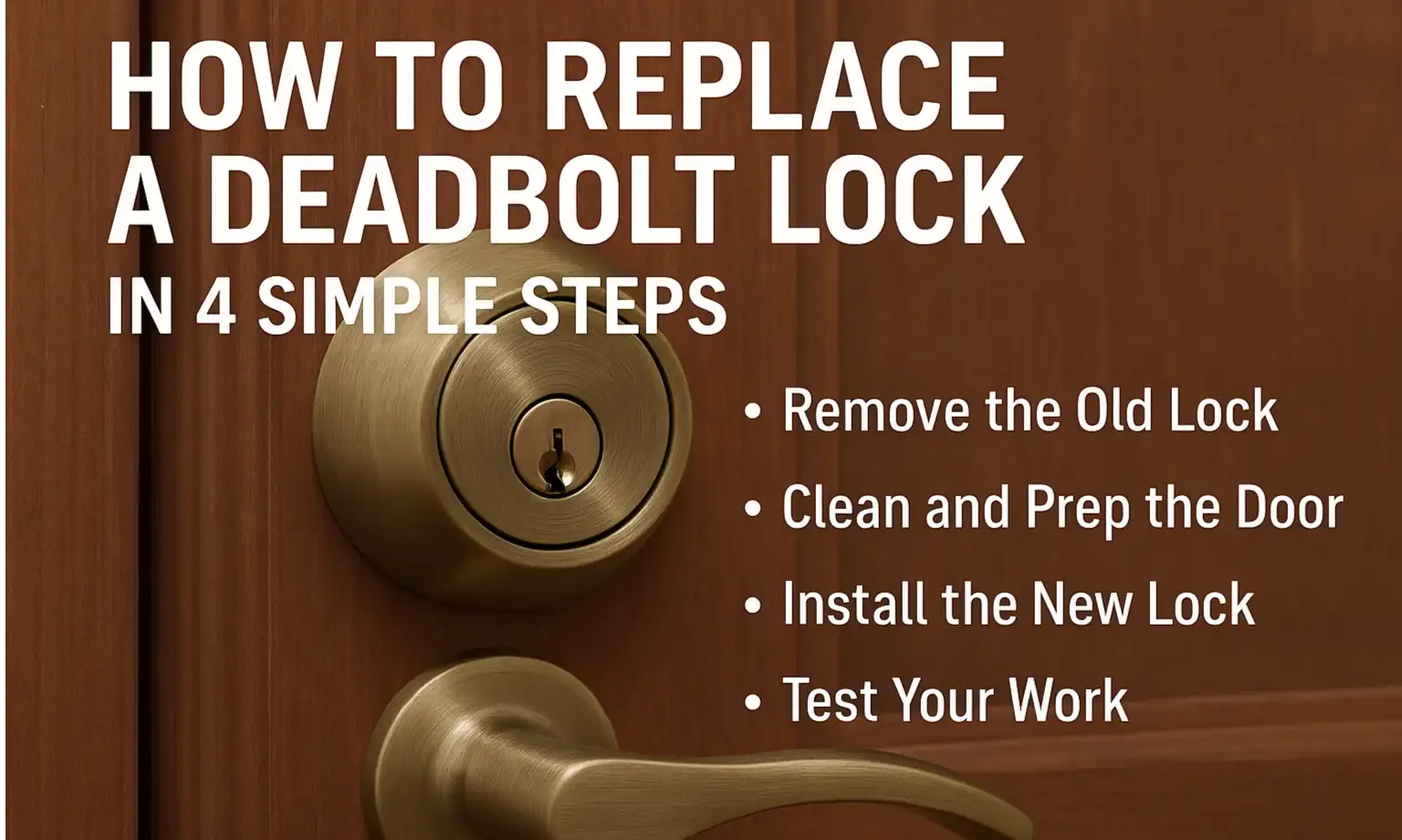 How to Replace a Deadbolt Lock in 4 Simple Steps