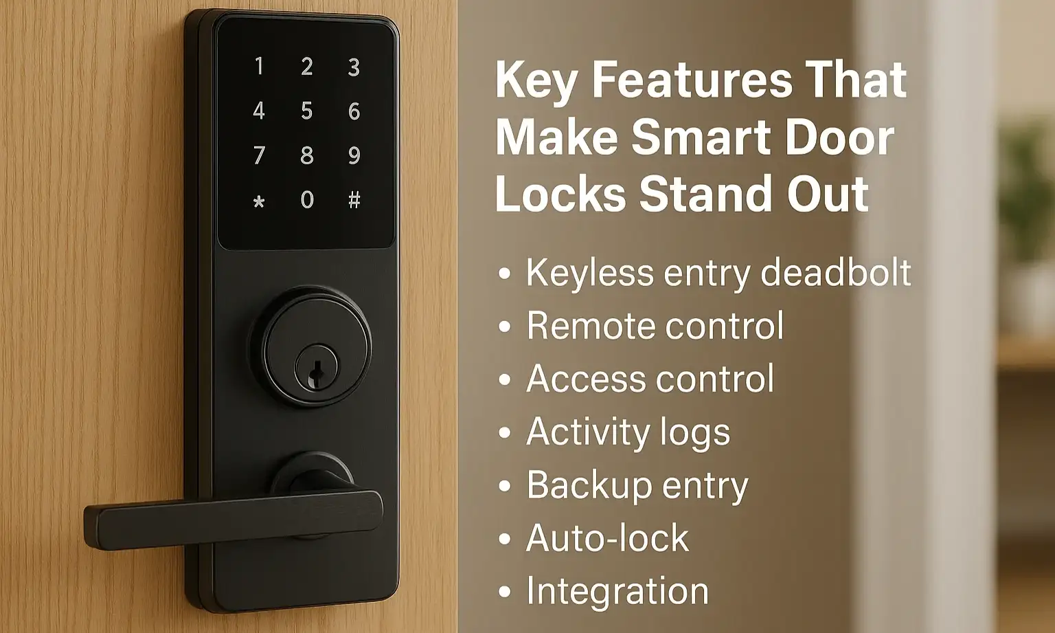 Key Features That Make Smart Door Locks Stand Out