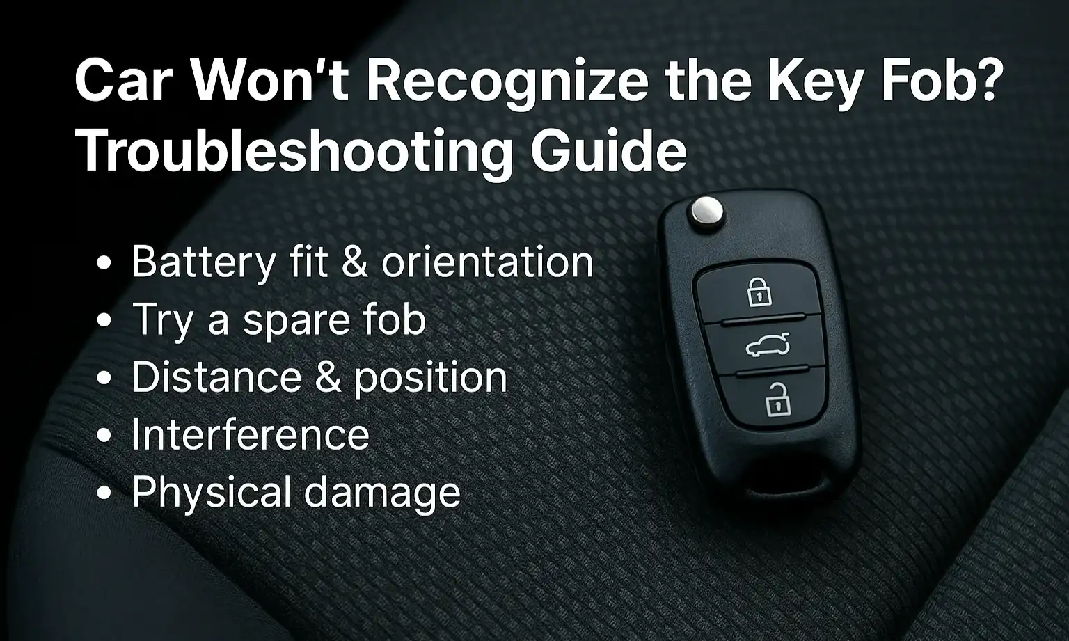 Car Won’t Recognize the Key Fob